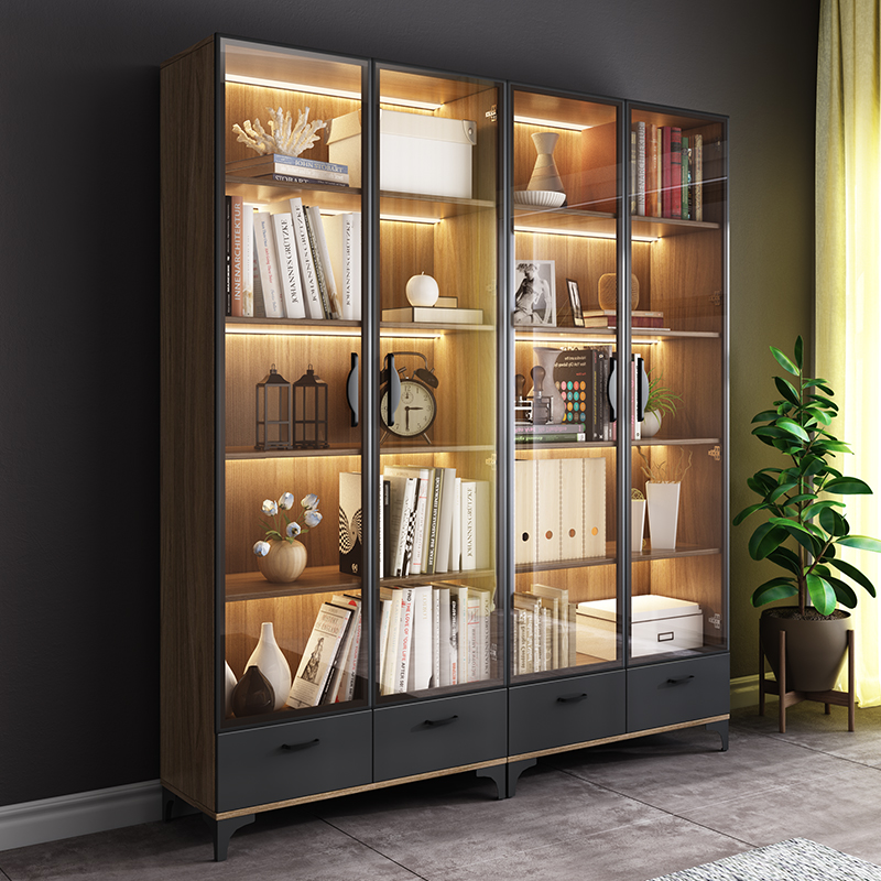Modern Minimalist Bookcase With Door Small Housekeeping Glass Door Bookcase Storage Cabinet Shelf Storage Cabinet Free Combination Modern Minimalist Bookcase With Door Small Housekeeping Glass Door Bookcase Storage Cabinet Shelf Storage Cabinet Free Combination