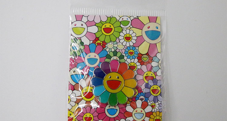 SF trả tiền tại chỗ Murakami Takashi Murakami huy hiệu hoa mặt trời cổ điển - Trâm cài ghim cài áo sơ mi nam