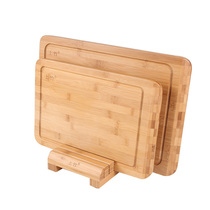 On the bamboo household classification cutting board double-sided cutting fruit cutting board supplementary food chopping board set dormitory wooden sticky board