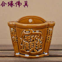 Buddha supplies round incense stove sandalwood incense burner incense burner ceramic bronze fireplace hanging wall incense burner