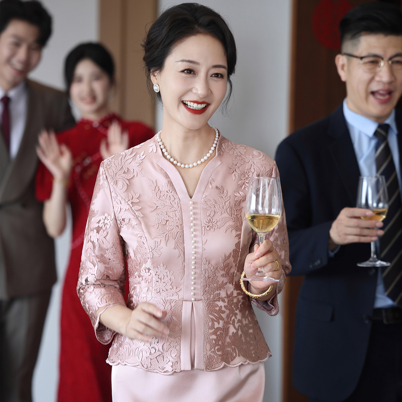 Mother-In-Law's Wedding Dress, Mother's Wedding Dress, Daughter's Wedding Dress, Mother-In-Law's Wedding Banquet Outfit, 2026 New Chinese-Style Cheongsam Dress