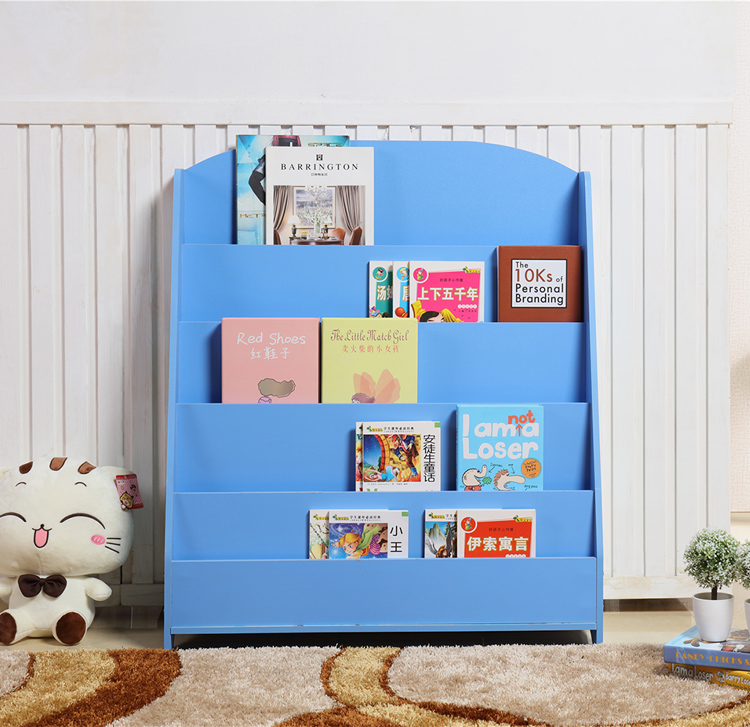 Tủ sách trẻ em mẫu giáo bé sách giá sách hình ảnh giá tạp chí giá bản đồ kệ sách đơn giản tầng sinh viên tủ sách nhỏ - Kệ gia sach