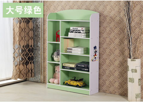 trẻ em kệ tủ sách cho trẻ em đơn giản hiện đại báo sinh viên nhỏ kệ tủ sách với cửa ra vào khung đồ chơi phim hoạt hình cho trẻ em - Buồng tủ để giày dép