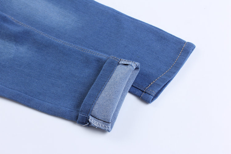 Quần jeans bé trai 2018 xuân hè quần 3-4-5-6-7-8-9 tuổi trẻ em mặc quần trẻ em lớn yếm bò bé gái đẹp