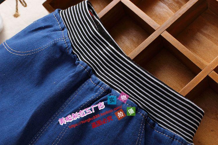 Mùa thu mới 2018 quần bé trai bé trai quần jeans bé gái rộng 5-6-7-8-9 tuổi váy đầm trẻ em 13 tuổi