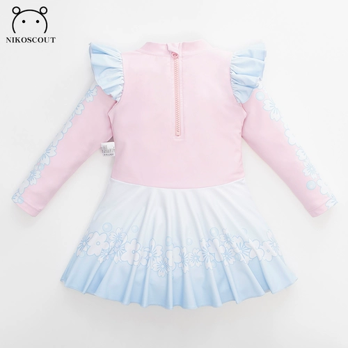 Купальник, детское платье, лонгслив, в западном стиле, 10 лет, 12 лет, защита от солнца