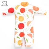 Детский купальник, быстросохнущий лонгслив для мальчиков, длина миди, защита от солнца