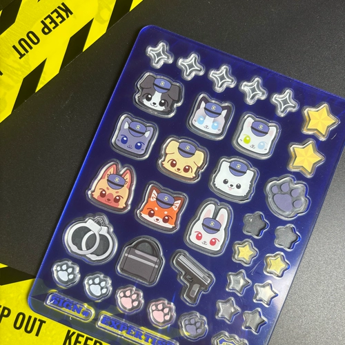 [SPOT] Симпатичные полицейские файлы gu mei yaole acryl brand Небольшое впускное хранение фото реквизит