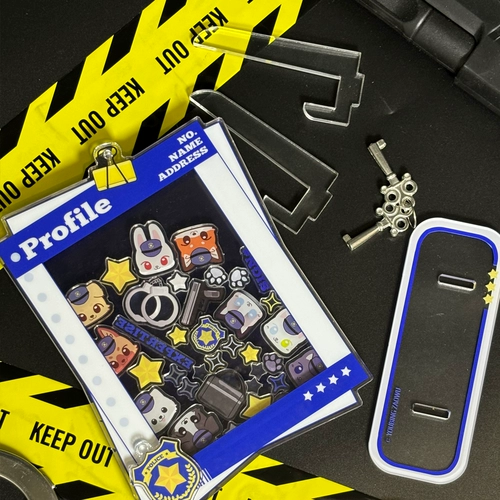 [SPOT] Симпатичные полицейские файлы gu mei yaole acryl brand Небольшое впускное хранение фото реквизит