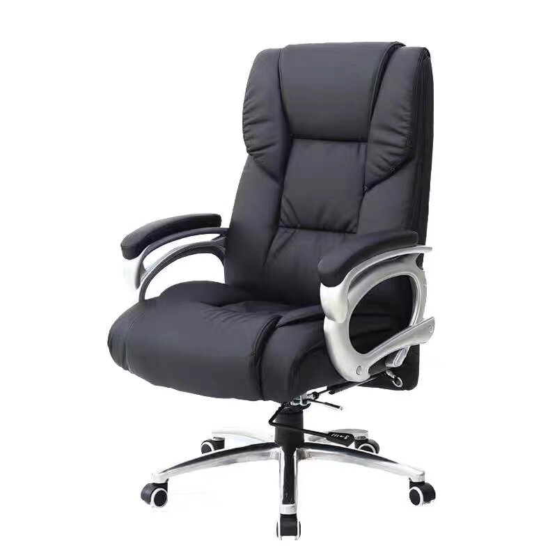 Chair Chair Chair comfortable seat computer chair modern simple leather large chair steel steel backlift and lift chair