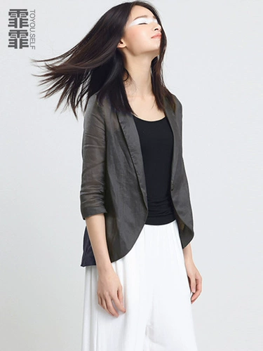 Летний пиджак классического кроя, дизайнерский комплект, из хлопка и льна