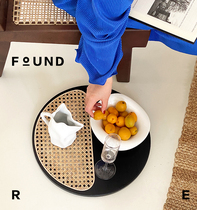 ReFound imports Indonesian vine wooden tray Middle - ancient retrograde tea disk