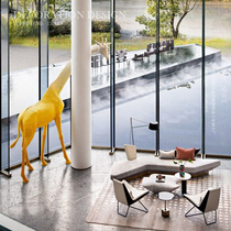 Commercial Street Themed Hotel Sales Department Interior Large Beauty Chen Dp Dot Design Giraffe Snail Sculpture Pendulum
