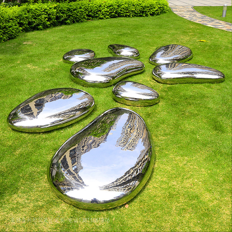 Outdoor garden stainless steel creative stone furniture design garden floor sculpture craftsGift decoration custom landscape
