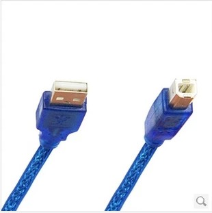 Printer data cable 3 meters blue USB printing cable universal type pure copper USB printing data cable 2 0 interface