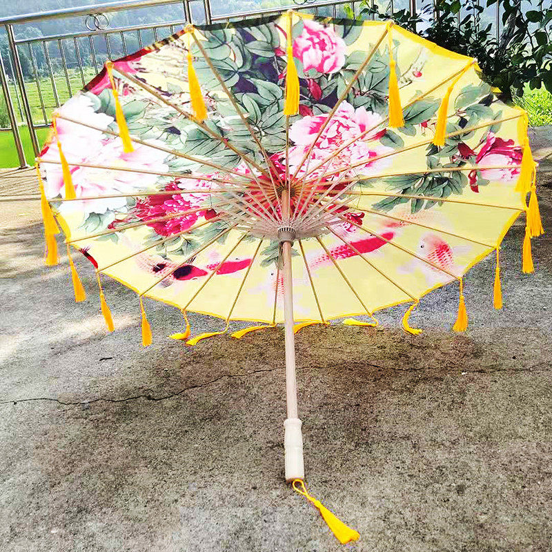 牡丹花道具工艺流苏伞汉服伞吊顶装饰伞拍照摄影道具伞舞蹈走秀伞有哪些独特之处？-工艺伞-淘宝好物网