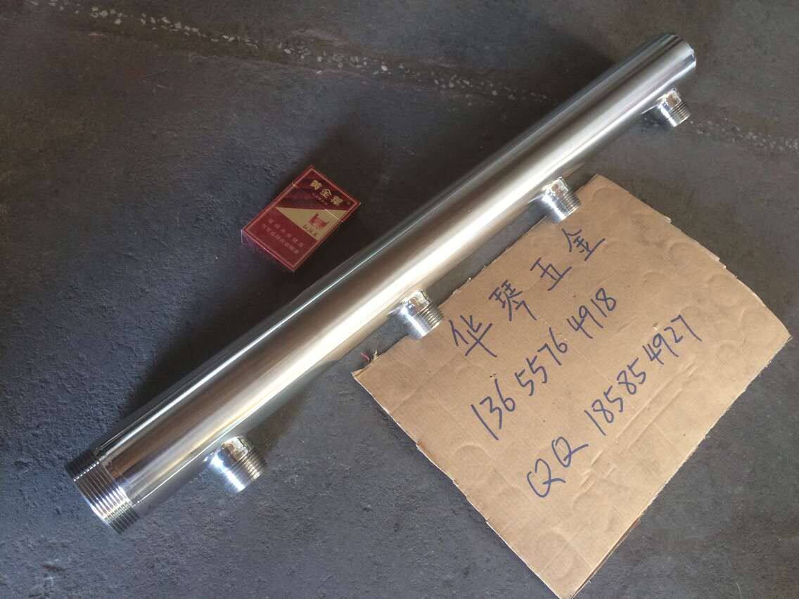 Customized 304 stainless steel water divider DN50*DN20 DN50*DN25 DN50*DN15