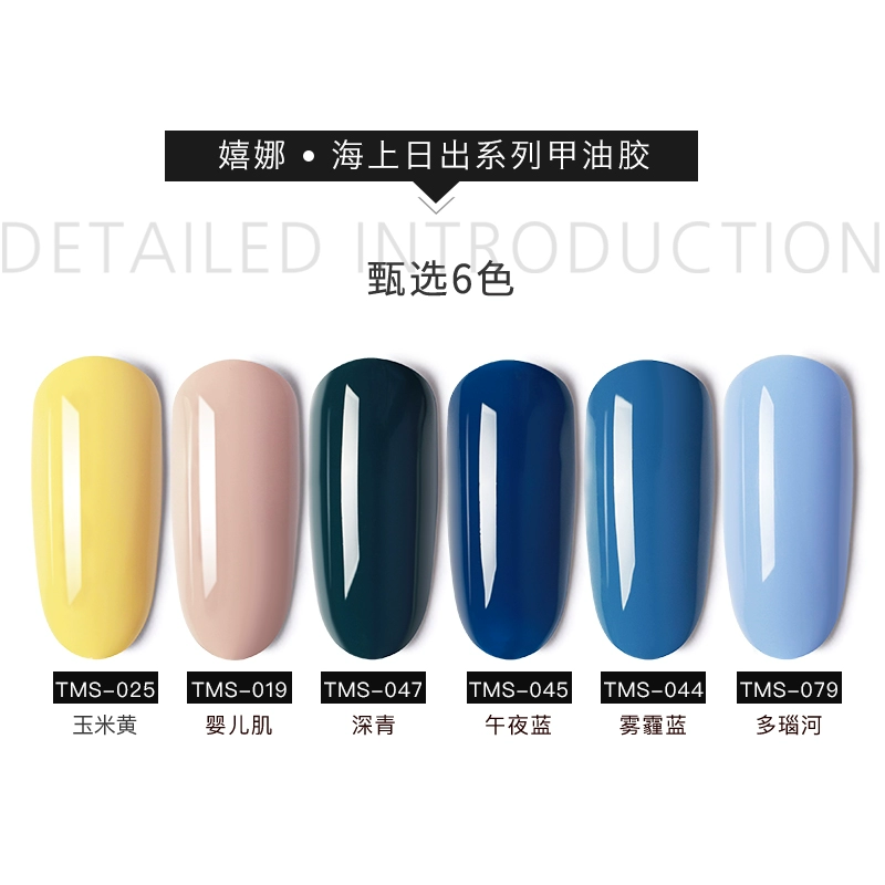 Bộ sơn móng tay Sinanails 2019 mới màu xanh lam màu xanh Tây Tạng màu be Barbie 蔻 Dan nail - Sơn móng tay / Móng tay và móng chân