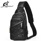 Кенгуру, мужская нагрудная сумка, сумка через плечо, рюкзак, водонепроницаемая сумка, трендовая сумка на одно плечо, ткань оксфорд