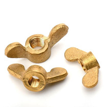 Stock Special Low Price Treatment Copper Butterfly Nut Hand Screw Nut Butter Nut M4M5M6M8M10M12M14