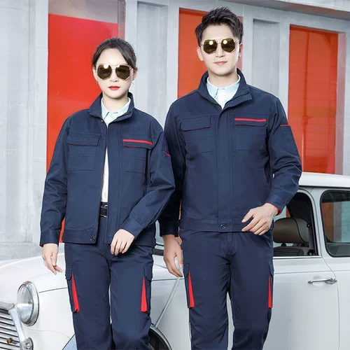 Хлопковый демисезонный износостойкий комбинезон с молнией, увеличенная толщина