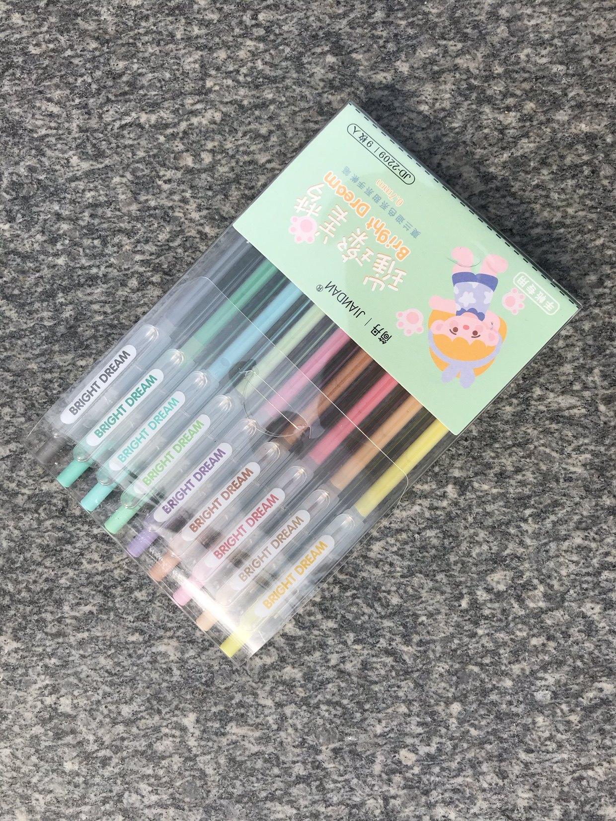 9 color colored by moving hand tent pen 0 7mm