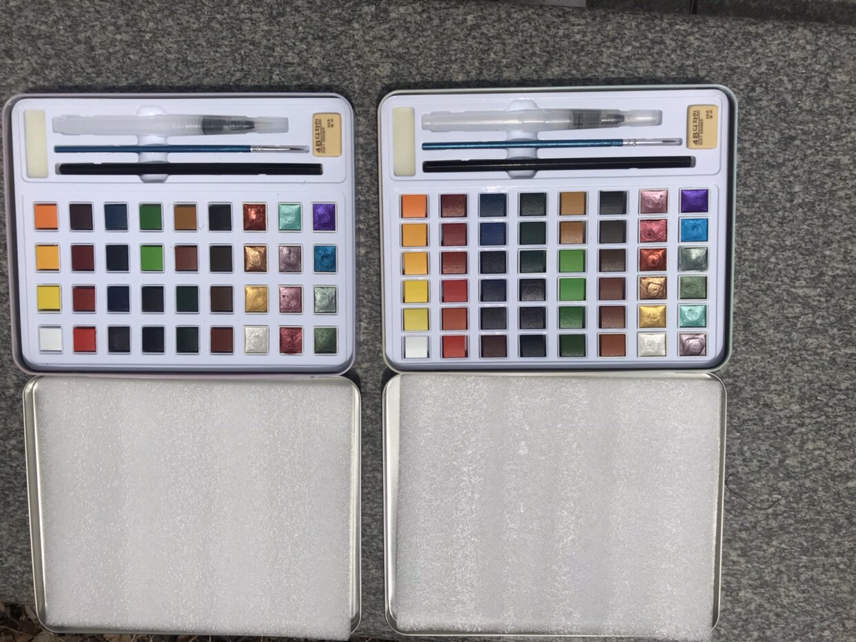 The study of the 36-48 chromatic pearlescent pigment of the Xi Le