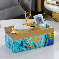 Simple modern multifunctional tissue box home creative remote control storage drawing paper box living room coffee table light luxury ornaments