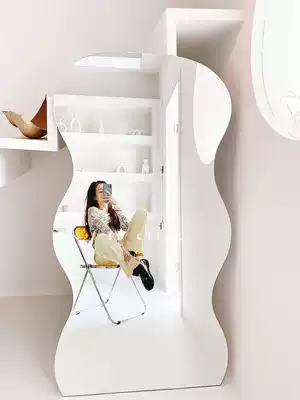 Net red ins full-length mirror special-shaped clothing store full-length mirror designer creative stereo mirror bedroom mirror