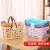 hộp nhựa vuông có nắp Túi làm sạch giỏ tủ lạnh tích hợp sẵn tay khách hàng bách hóa đỏ tạo bọt băng tay áo cổ hộp đàn hồi lưu trữ hộp nam dài phần sức khỏe - Trang chủ hộp nhựa chia ngăn Trang chủ