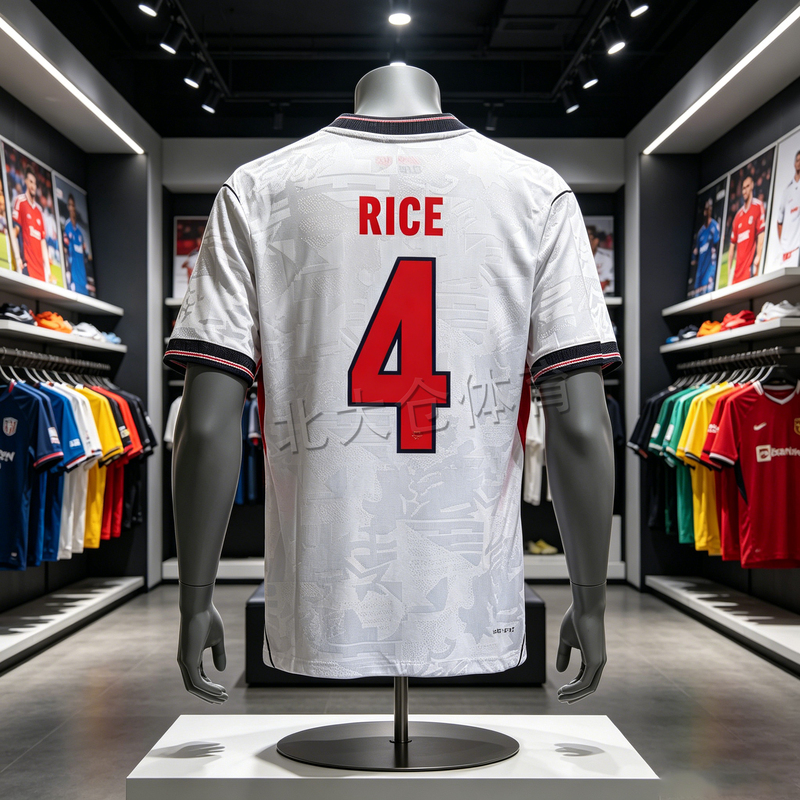 2026 England National Team Jersey Number 4 Rice Number 9 Kane Bellingham Home Player Version Away Fan Version