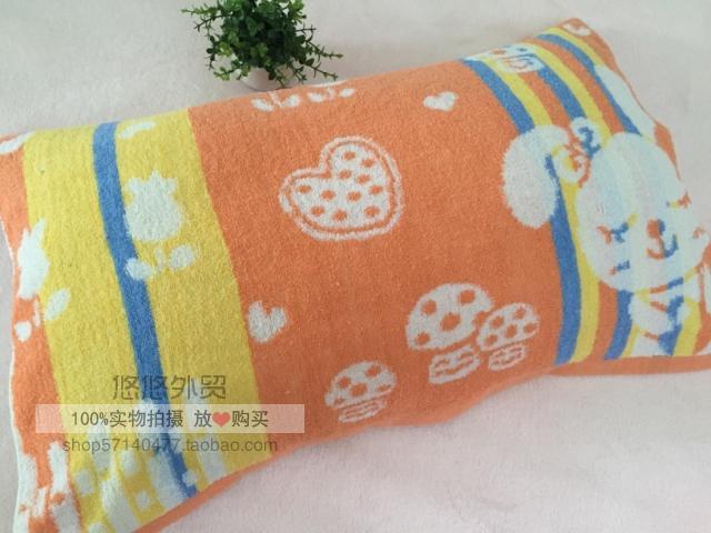 [Ưu đãi đặc biệt] thương hiệu khăn bông terry in gối 50 * 75 cm hai màu áo gối lụa