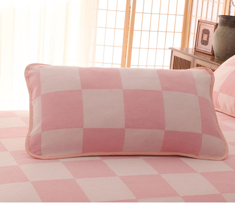 Premium. Cũ thô Seasons mat dày chăn ba mảnh vải lanh quá trình Jacquard 100% cotton Nghệ thuật - Thảm mùa hè nệm hơi nước