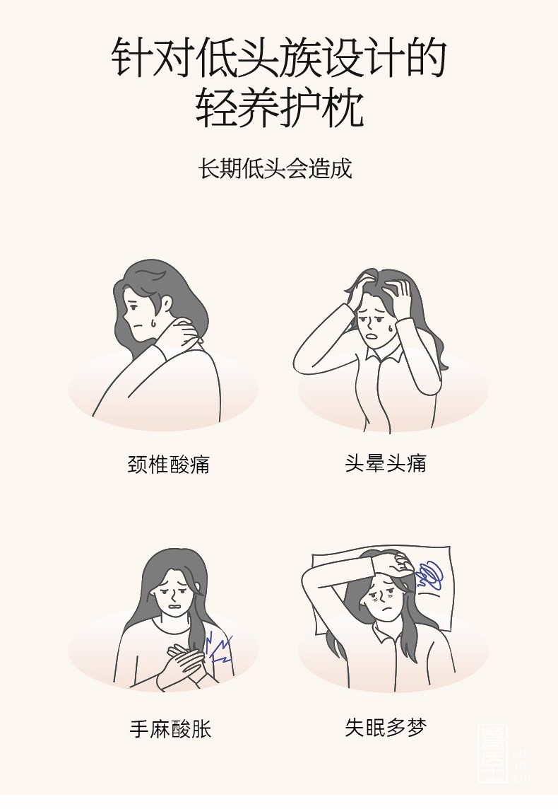 爆款全棉老粗布荞麦壳三角枕骨头枕单人护颈椎枕成人纯荞麦可拆洗