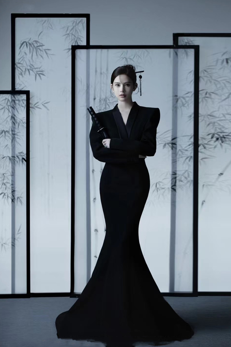 Retro black suit suitable for photo sessions, wedding dress, photography props, 2022,  Retro black suit suitable for photo sessions, wedding dress, photography props, 2022,