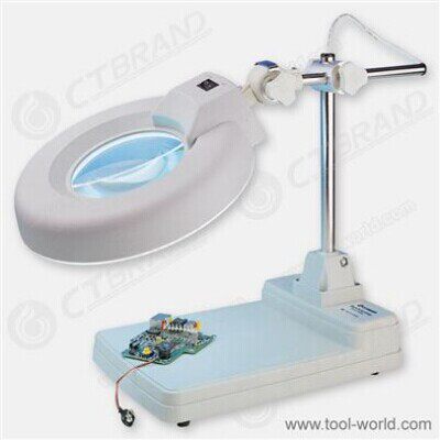 (Jingsheng Electronics) American CT brand magnifying glass series CT-200B 10X desktop magnifying glass with light