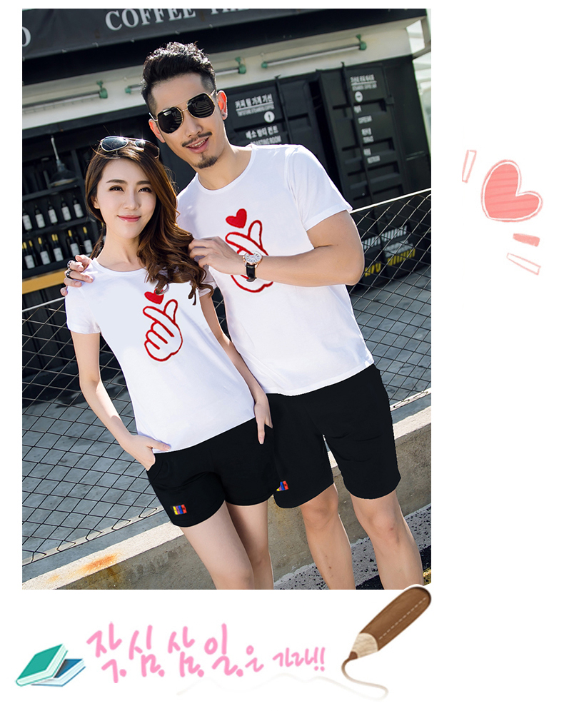 Cha mẹ và con mặc mùa hè 2018 làn sóng mới đầy đủ nhà tình yêu t-shirt gia đình gói một gia đình của ba bốn mẹ và con gái