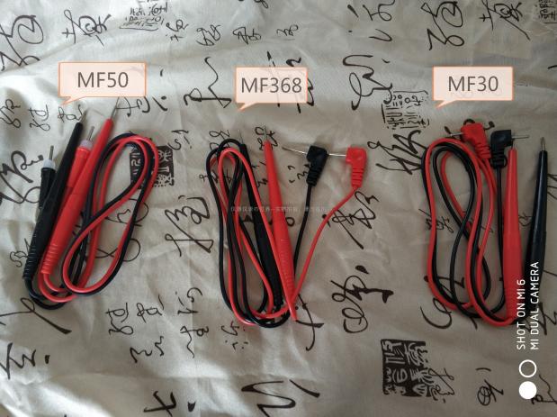 Starboard MF30 ten thousand electrometer pen MF50 40 test wire fuse MF368 table stick Shanghai Four-meter original factory accessories