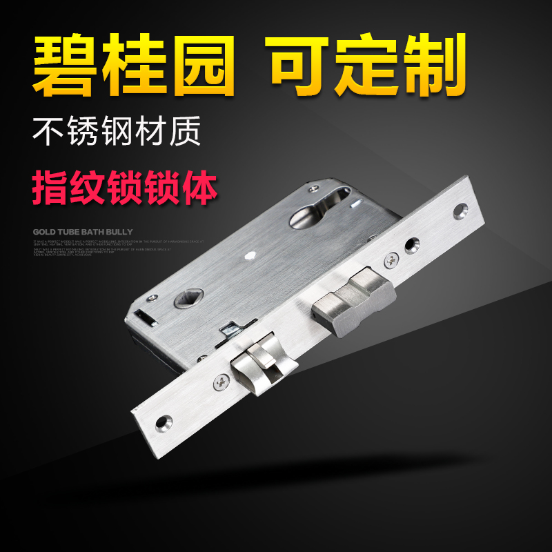 American Agile room door Country Garden double fast double live stainless steel 5568 electronic lock 28*184 fingerprint lock body