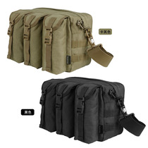 WHAMPOA Khaki Black 1000D64 Cordura Nylon Fabric Special Agent Tactical Satchel