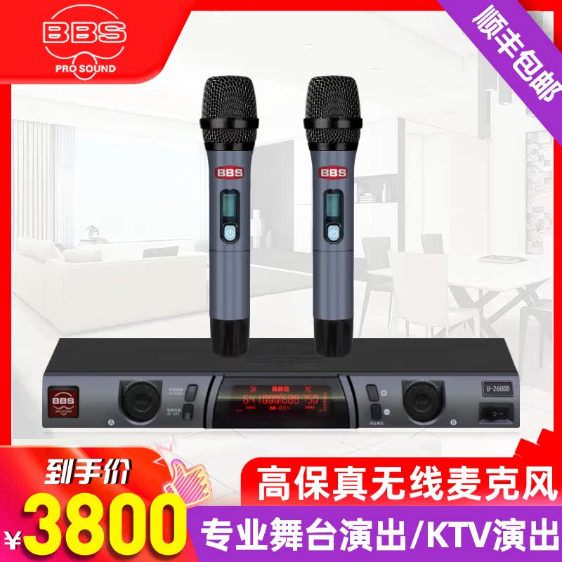 BBS U-2600D Wireless Microphone KTV Exclusive Bar Nightclub High-end Concert Microphone Stage Karaoke