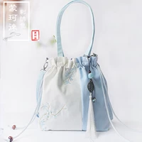 -Светло-синий и белый-Двойная комбинация 28*30*7 [большая сумка]