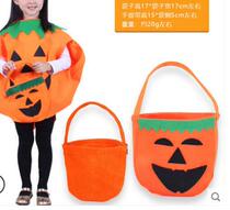 Halloween dress up childrens hand-held pumpkin bag gift bag candy bag gift bag decoration props
