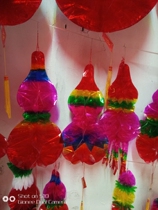 Dragon Boat Festival plastic gourd May festival Dragon Boat Festival new crystal plastic electro-optic paper gourd