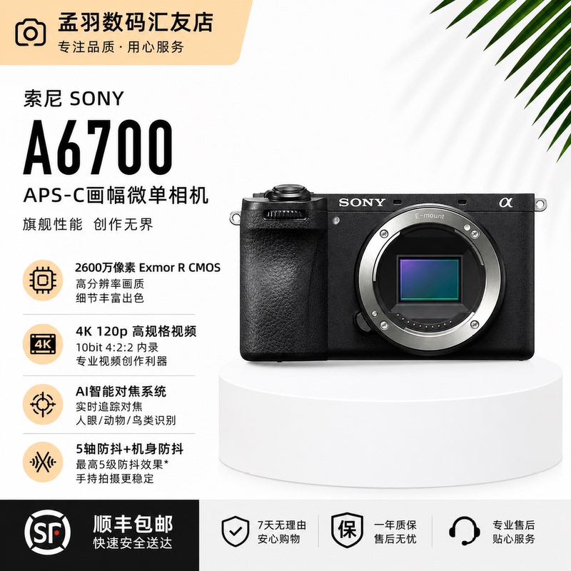 Sony A6700 Mirrorless Camera Ilce-6700 Digital Vlog Shooting High-Definition Aps-C Professional Photography Genuine Product