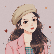 Watercolor Q-version hand-painted head portrait design Cartoon Cartoon image draft set to make live-action photo animation couple