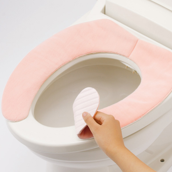 Japan LEC adhesive toilet pad cushion thickened toilet paste incognito toilet cover Waterproof toilet paste toilet cover