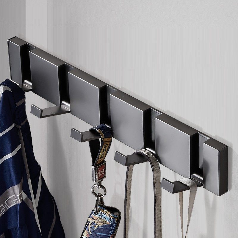 Gun grey hook clothes wall clothes cap-free high-end wall wall hanging door behind the space aluminum wall tick