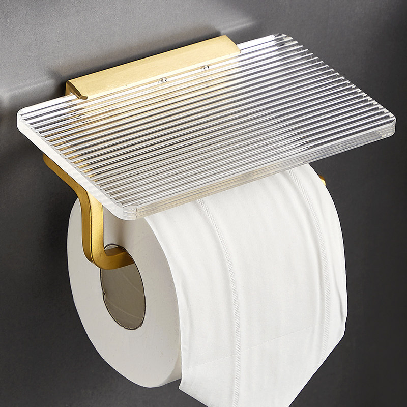 Light luxury toilet tissue box free punch roll paper frame toilet toilet drawing box acrylic tissue frame