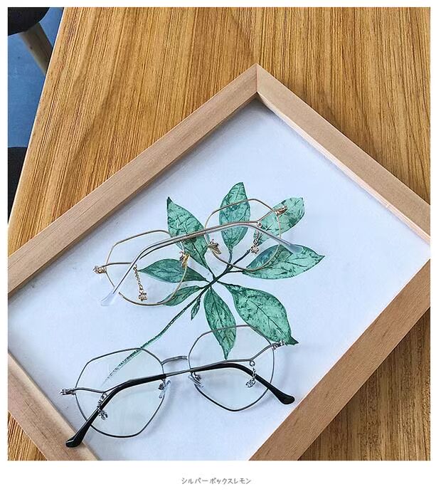 Kính cận thị nữ phiên bản thủy triều Hàn Quốc có một mức độ đa giác retro siêu nhẹ phẳng tròn mắt tròn khung mắt đỏ kính cận nam